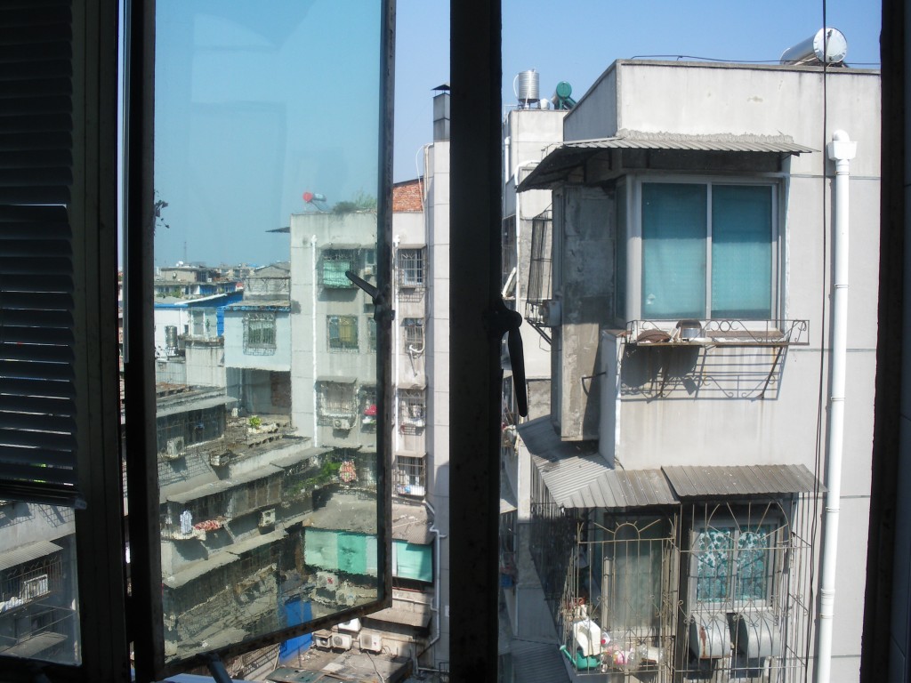 view out my bathroom window